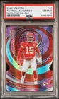2023 Panini Spectra - Patrick Mahomes II #44 Neon Pink Die-Cut 15/20 PSA 10! 💎