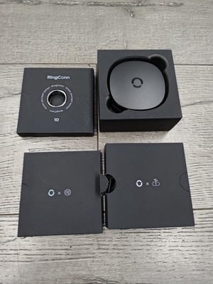 RingConn Smart Ring Moonlit Silver, Size 10 (Gen 1), with Charger