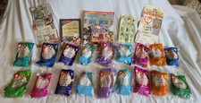 23 Piece Teenie Beanie Lot, 18 Teenie Beanies, 2 Price Guides, 2 McD Bags, 1 Ad