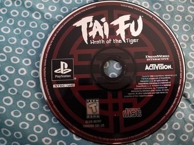 Tai Fu Wrath of the Tiger PlayStation Game Disc Tested Working Good Condition