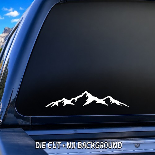 MOUNTAIN RANGE  LANDSCAPE SCENE Vinyl Decal -Sticker for Car  Truck - Picture 2 of 19