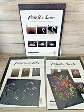 Lets Make Art LMA LOT of 3 Metallic Watercolor Tutorials Sarah Cray Swan Florals