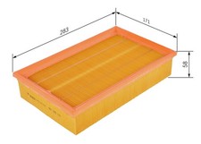 Luftfilter BOSCH 1 457 433 607 Filtereinsatz für MERCEDES KLASSE C124 A124 W124