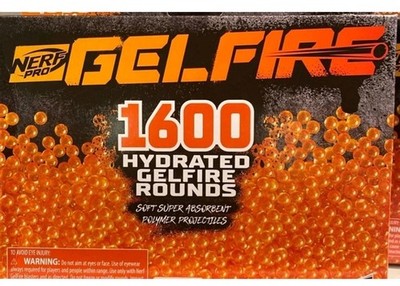 Nerf Pro Gelfire runde Mine, 3200 hydratisierte Runden orange neu