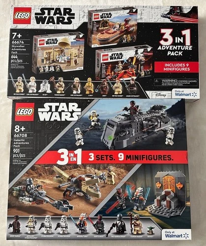 LEGO Star Wars Walmart Exclusives (66708, 66674) NEW, SEALED, RETIRED SIX SETS!!