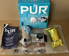 PUR Filtration PLUS Faucet Horizontal Mount Water Filtration System Chrome New