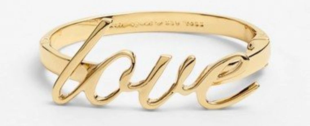 Bracciale Kate Spade New York oro Love lettere