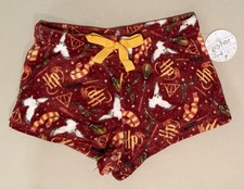 Women s Harry Potter Fleece Pajama Shorts, Size L, By Wizard World, New