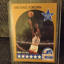 1990-91 NBA Hoops - Michael Jordan #5 All-Star Game Miami Feb. 9-11, 1990