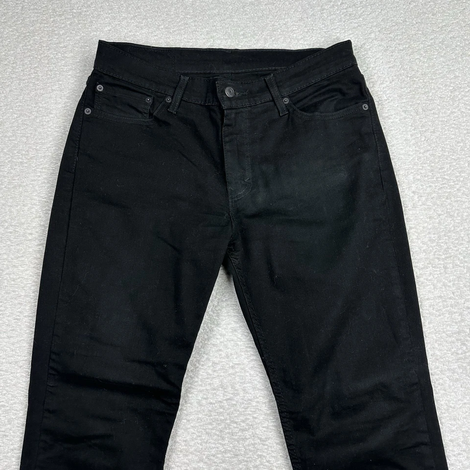 Levis 511 牛仔裤男式尺寸 33x30 直筒修身黑色中腰休闲牛仔 — 第 3/4 张图片