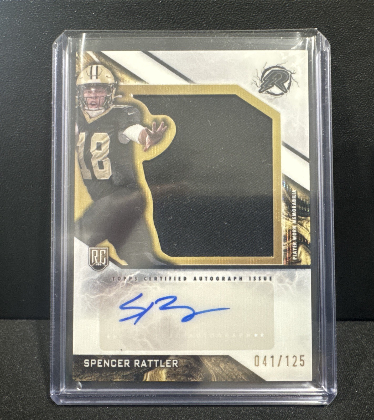 2024 Topps Resurgence - Rookie Patch Autographs Spencer Rattler #RPA-SR