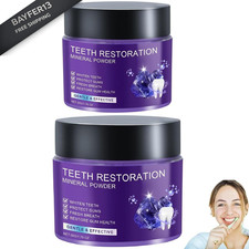 2Pcs Teeth Restoration Mineral Powder, Purple 0.01 Ounce Pack of 2 