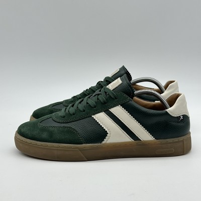 Rieker Evolution Mens Size 42 US 9 Green Leather Low Top Sneakers Gum Sole