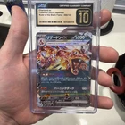 CGC 10 Pristine Charizard ex 066/108 Ruler of the Black Flame sv3 Pokemon Card