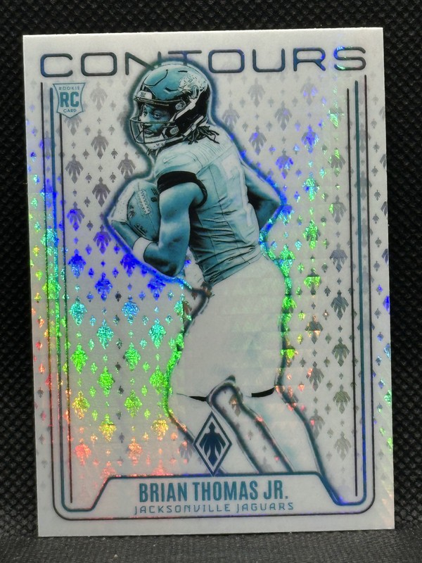 2024 Panini Phoenix Brian Thomas Jr. Contours Hyper Prizm Rookie RC #CON-BTJ