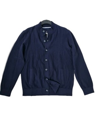 Brax Herren Strickjacke  Style Jeff, navy, UVP 119,95 , Leinen Baumwollmix