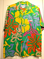 Vtg. Original Jams World Surf Line Hawaii Shirt Mens S Multicolor Hawaiian 80s