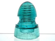 TALL PENNYCUICK CONTINUOUS DRIP BURBROOK Glass Railroad Bullet Insulator
