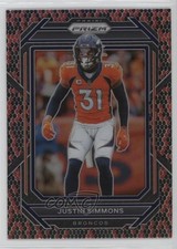 2022 Panini Prizm Snakeskin Prizm Justin Simmons #91 rf2