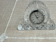 Waterford Crystal Desk Clock Roman Numerals Q...