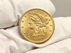1901-S $5 Gold Liberty Head Half Eagle Beautiful Coin