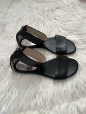 Michael Kors Black Zip Uo Sandals 6.5