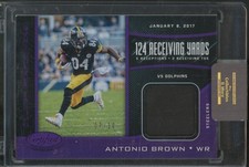 2017 Panini Certified Clutch Performers Mirror Purple Antonio Brown 7/10 Jersey