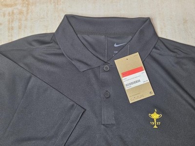 Nike Dri-FIT Polo Shirt Mens Large Black 1927 Trophy Victory Golf