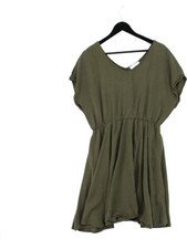 American Vintage T-Shirt Midi Dress L in Green