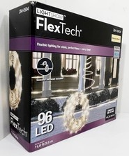 GEMMY LIGHTSHOW FLEXTECH 96 LED STRING LIGHT 10ft CLASSIC WHITE 20k HRS NIB