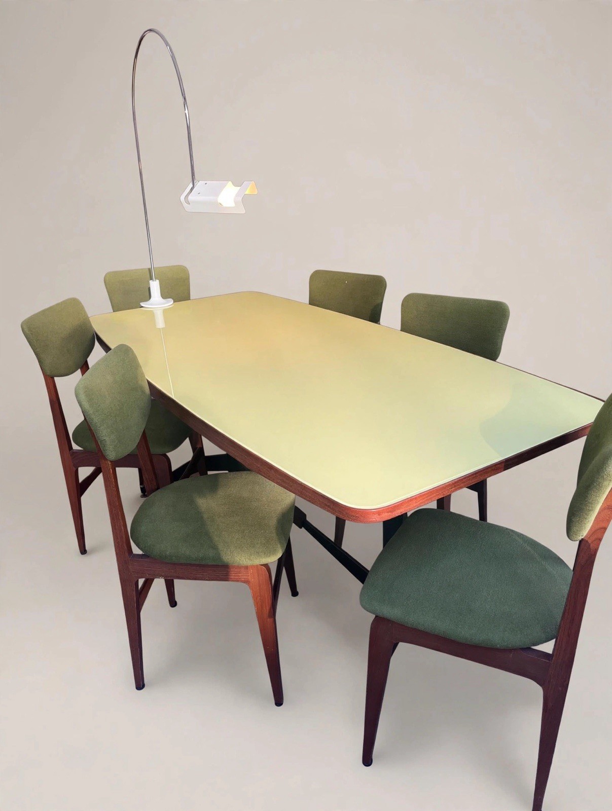 Tavolo dining Midcentury Anni ‘50 Con Set Di N. 6 Sedie