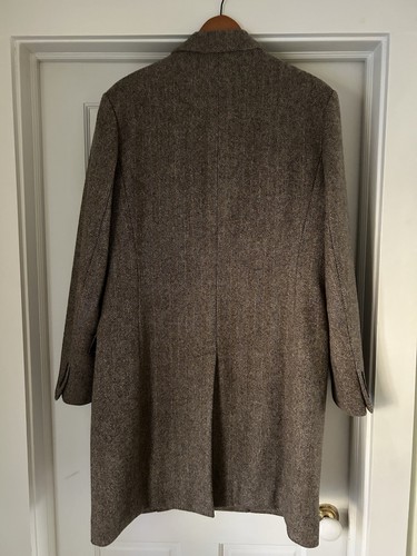 J Crew Herringbone Wool Ludlow Top Coat 42R - Picture 2 of 6