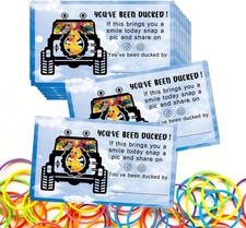 You've Been Ducked Duck Game Tags with Rubber Bands