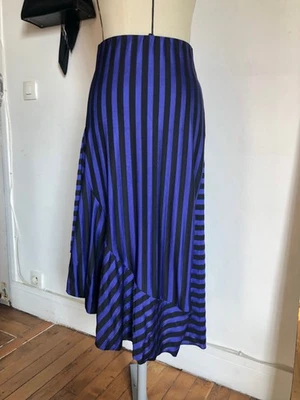 Jupe Zara rayée et à volants, taille S - Photo 1/4