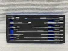 Cornwell Tools 12pc Extension Set 1/4”, 3/8”, & 1/2” Blue Power CBPE12ST