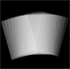 15 Pack 6 Mil 12 x 24 inch Clear Mylar Stencil Sheet