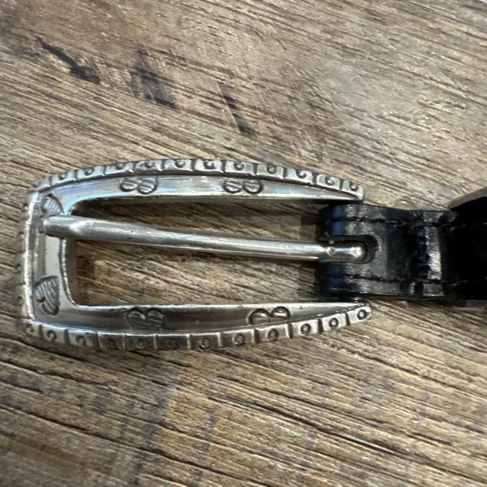 Брайтон женщин ремень S двухцветная пряжка из натуральной кожи сердце подвески-Sz S-28 - Изображение 4 из 4