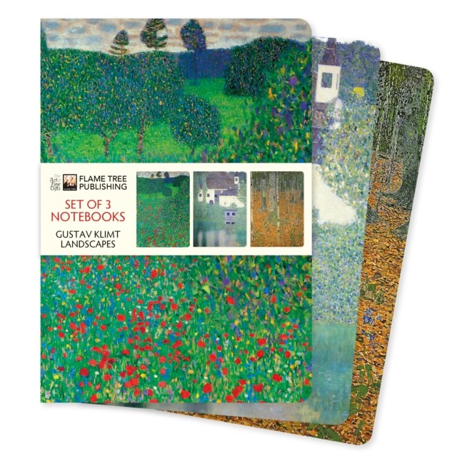 Gustav Klimt: Landscapes Set Of 3 Standard Notebooks Flame Tree Studio - Image 3