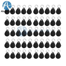 100* Portachiavi IC RFID Nero Tag Chiave Token NFC TAG Portachiavi 13,56 MHz per Arduino