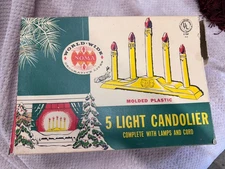 Vintage NOMA Candolier XMAS candle BOX ONLY 50s 60s 70s Christmas Ephemera