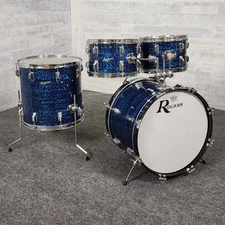 Used Vintage Rogers Holiday 4pc Drum Set - Good