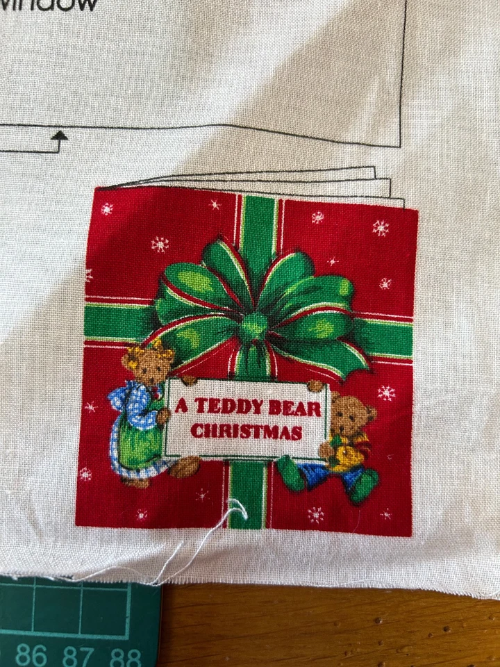 Baby Soft Book Cut & Sew Fabric Panel - Teddy Bear Christmas - Cranston VIP - Image 3 of 3
