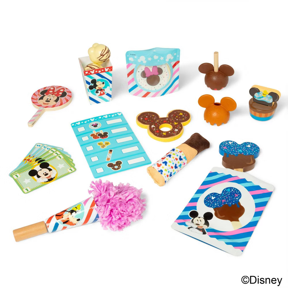 Melissa & Doug Disney Snacks & Popcorn Wooden Play Food Set -