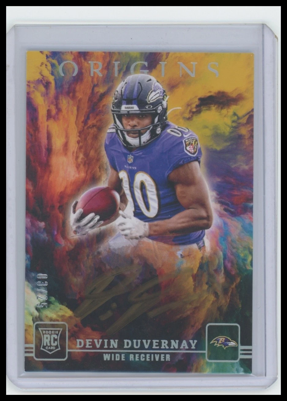 Devin Duvernay Panini Origins Autographs #OADD Gold Ink