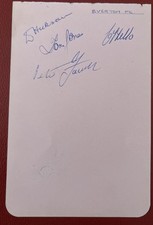 Signed 1950s X4 Everton FC Football Autograph Book Page 1951 Cyril Hello