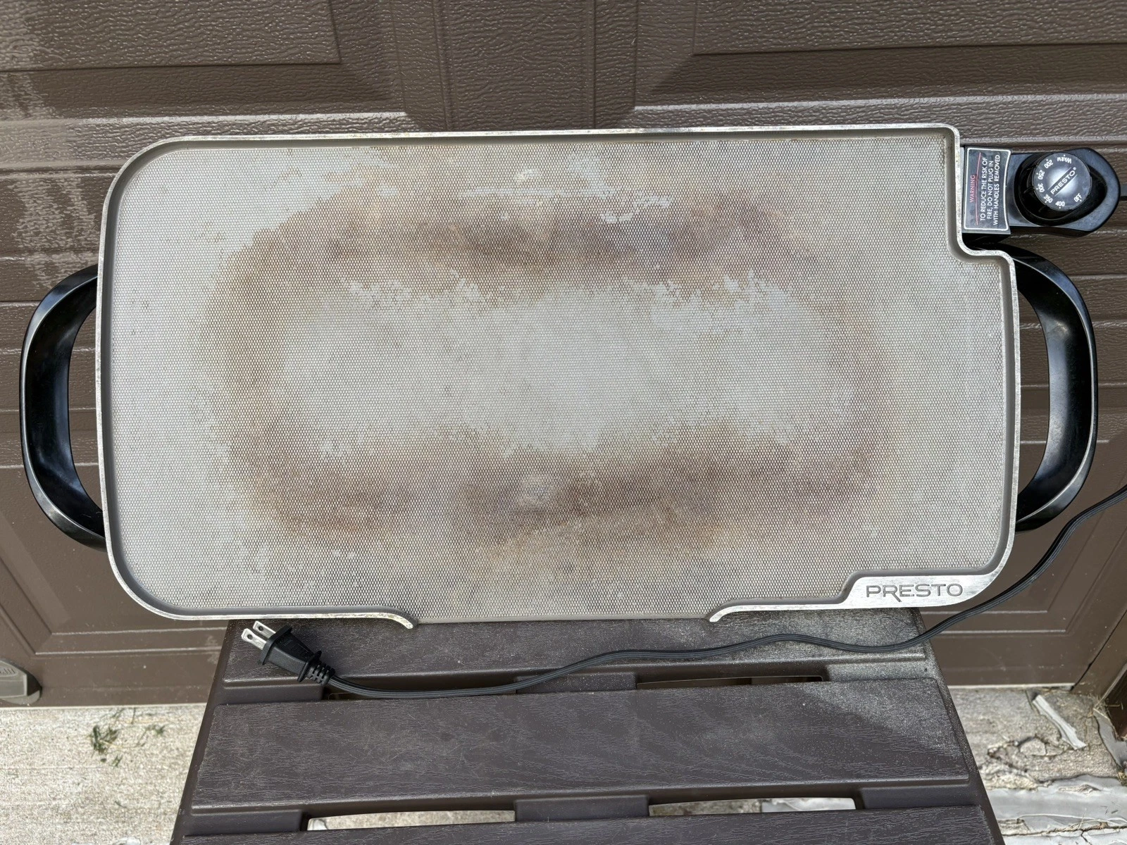 Vintage Presto 22” Griddle w/ Removable Handles Model 0706201