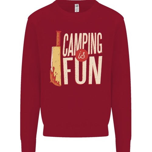 Camping is Fun Funny Murder Halloween Kids Sweatshirt Jumper - Picture 7 of 35