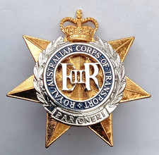 Royal Australian Corps Of Transport Enamel Cap Pin Badge.     A4-2
