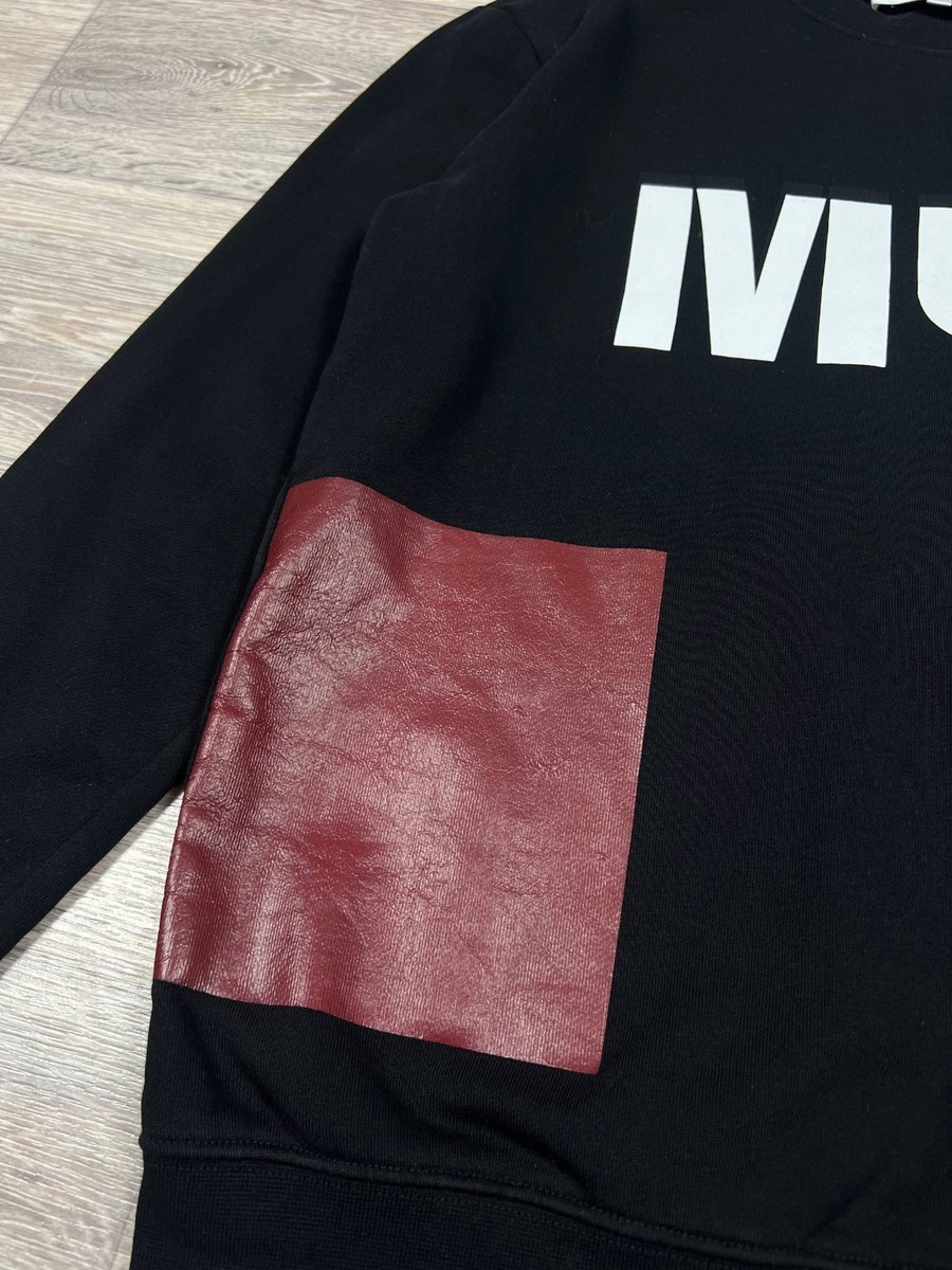 McQ Alexander McQueen Black Printed and Embroidered Sweatshirt