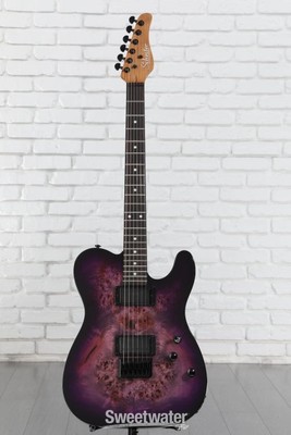 Schecter PT Standard Electric Guitar - Purple Burst Burl